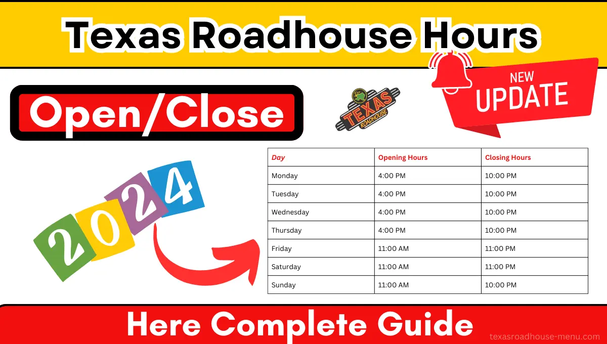 Texas Roadhouse Hours Texas Roadhouse Menu