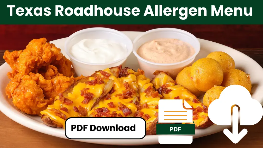 Texas Roadhouse Allergen Menu