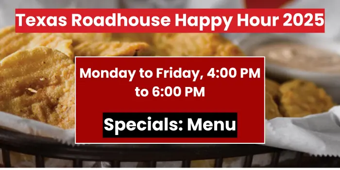Texas Roadhouse Happy Hour 2025