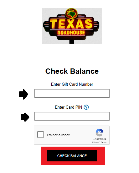 Texas Roadhouse gift card